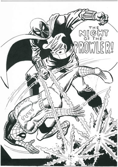 Amazing Spider-Man #78, cover recreation by comics artist Jim Mooney