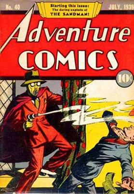 Adventure Comics #40, cover art by comics artist Creig Flessel