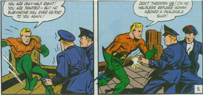Panels from More Fun #33, art by Paul Norris