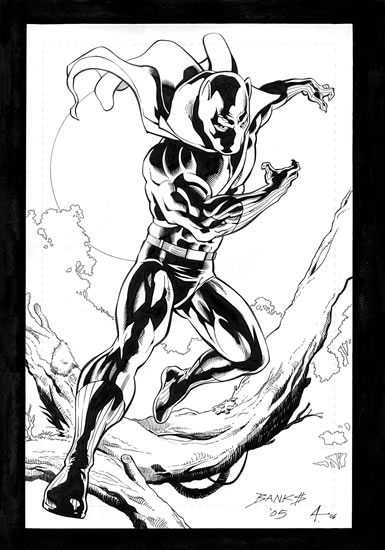 Black Panther, pencils by Darryl Banks, inks by Bob Almond