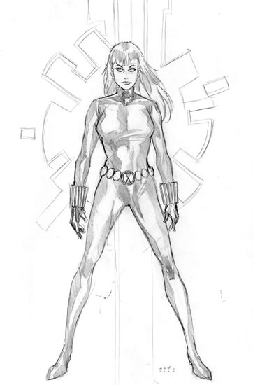 The Black Widow, pencils by comics artist Phil Noto