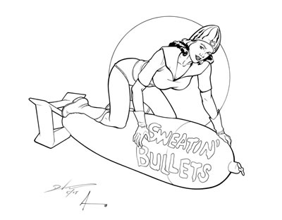 Bulletgirl, pencils by Dan Veesenmeyer, inks by Bob Almond