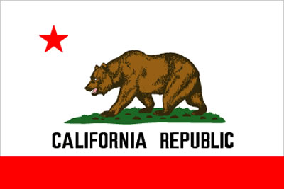 The flag of the great state of California