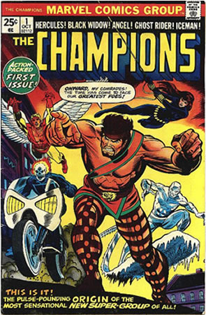 The Champions issue #1, cover art by Gil Kane