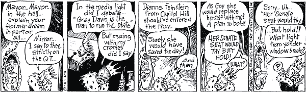 Farley by cartoonist Phil Frank, published August 11, 2003