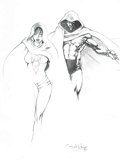 Ghost and the Spectre, pencils by comics artist Greg LaRocque