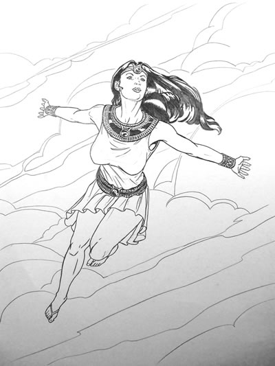 Isis, pencils by comics artist Daniel B. Veesenmeyer