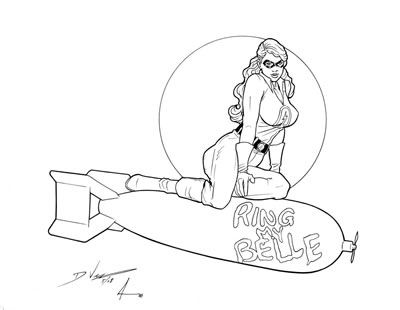 Liberty Belle, pencils by Dan Veesenmeyer, inks by Bob Almond