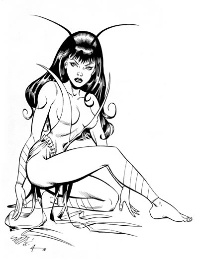 Mantis, pencils by Michael Dooney, inks by Bob Almond