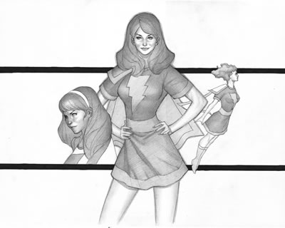 Mary Marvel, pencils by comics artist Hoa Phong