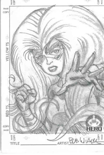 Medusa, pencils by comics artist Bob Wiacek