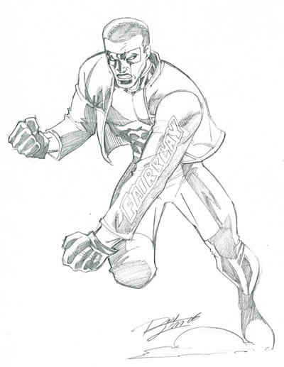 Mister Terrific, pencils by comics artist Ron Lim