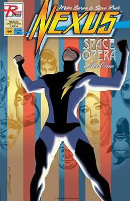 Nexus issue 99, cover painting by comic artist Steve Rude