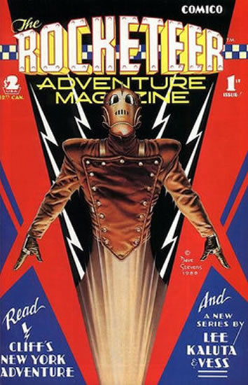 Rocketeer Adventure Magazine #1, cover art by Dave Stevens