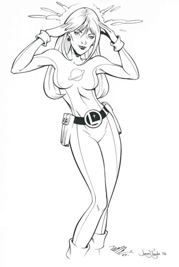 cartoon girl superhero