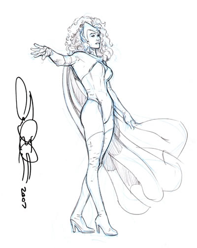 The Scarlet Witch, pencils by comics artist Jamal Igle