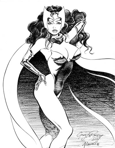 The Scarlet Witch, pencils by Greg LaRocque, inks by Bob Almond