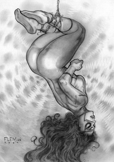 Spider-Woman (Jessica Drew), pencils by comics artist Thomas Fleming
