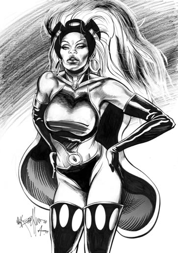 Storm, pencils by Mark Beachum, inks by Bob Almond