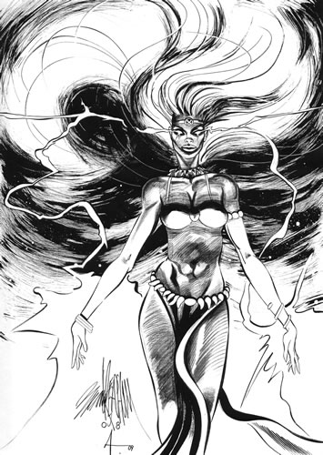 Storm, pencils by Mark Beachum, inks by Bob Almond
