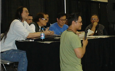 Frank Cho inking panel, San Jose Super-Con, June 2007