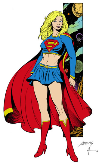 Supergirl, pencils by Paul Abrams, inks by Bob Almond, color by Scott Kress