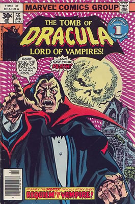 Tomb of Dracula #55, cover art by Gene Colan