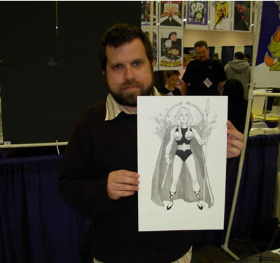 Phil Noto and his Valkyrie: A perfect match of subject and artist.