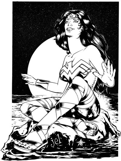 Wonder Woman, pencils and inks by comics artist James E. Lyle