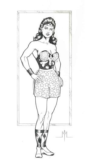 Wonder Woman, pencils by comics artist Michael McDaniel