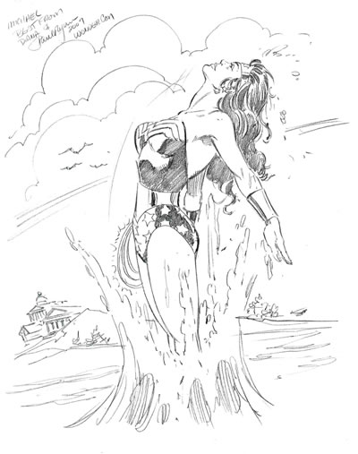Wonder Woman, pencils by comics artist Paul Ryan