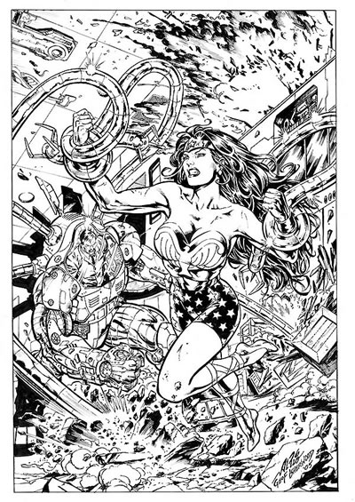 Wonder Woman, pencils by Al Rio, inks by Geof Isherwood