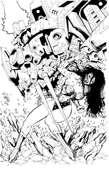Wonder Woman, pencils by Noah Salonga, inks by Ernest Jocson