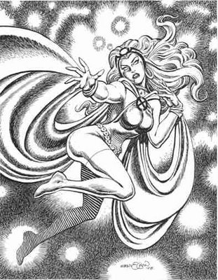 Storm, pencils and inks by comics artist Ernie Chan