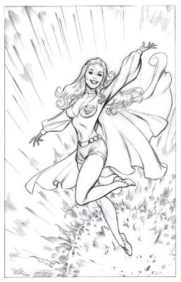 Supergirl, pencils by comics artist Michael Dooney
